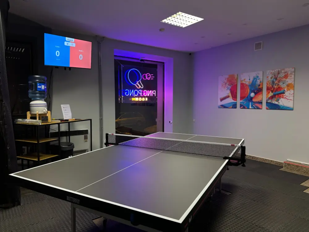 Ping Pong Room žaidimo erdvė